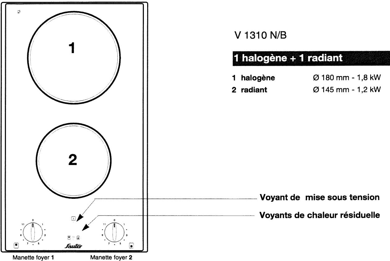 SAUTER V431N2 - halogènes + 2 radiants - 2