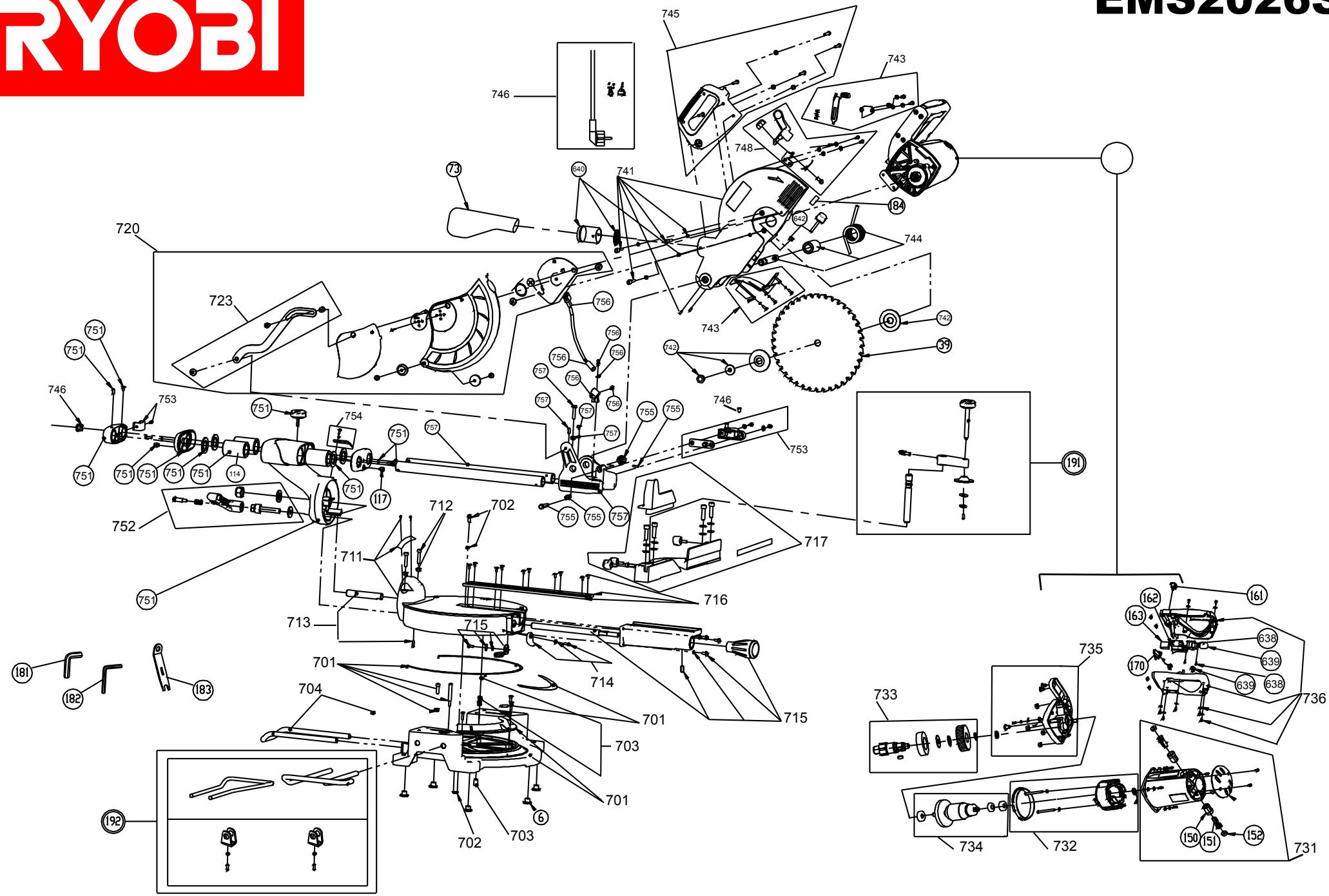 RYOBI EMS2026SCL - 1