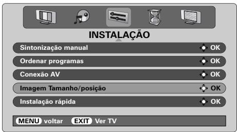 TOSHIBA 46WM48 - Posição da imagem - 1