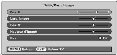 TOSHIBA 46WM48 - Position d'image - 2
