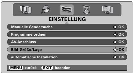 TOSHIBA 46WM48 - Bildposition - 1