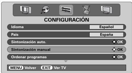 TOSHIBA 46WM48 - Sintonización manual - 1