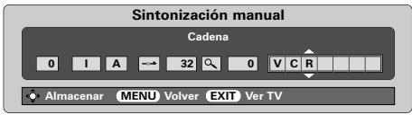TOSHIBA 46WM48 - Sintonización manual continuación Omisión de programas - 1