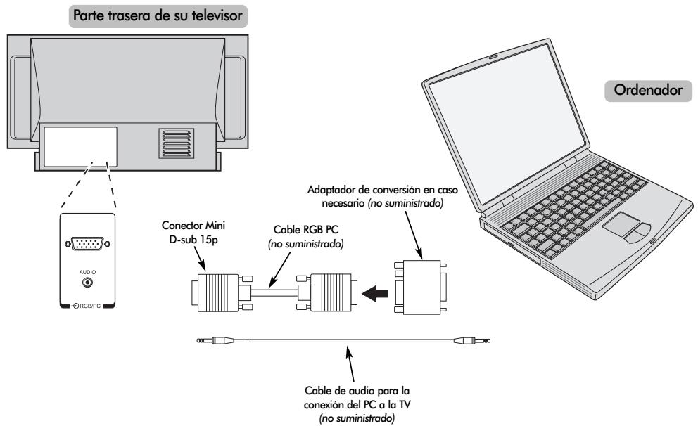 TOSHIBA 46WM48 - Conexión de un ordenador - 1