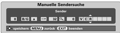 TOSHIBA 46WM48 - Manuelle Sendereinstellung Fortsetzung Überspringen von Programmen - 1