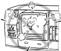 TOSHIBA 13A24 - DANGER: RISK OF SERIOUS PERSONAL INJURY, DEATH, OR EQUIPMENT DAMAGE! Never place the TV on - 6