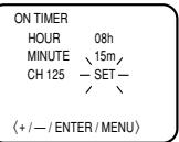 TOSHIBA 13A24 - POUR RÉGLER L'HEURE DE MISE SOUS TENSION - 2