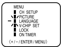 TOSHIBA 13A24 - SETTING THE LANGUAGE - 1