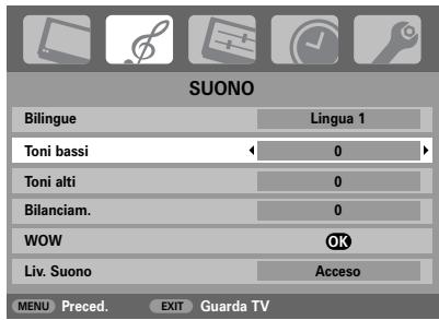 TOSHIBA 27WL56 - Toni bassi, Toni alti e Bilanciamento - 1