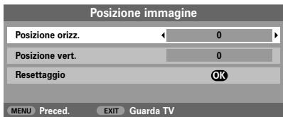 TOSHIBA 27WL56 - Posizione dell'immagine - 2
