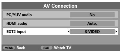 TOSHIBA 27WL56 - INPUT signal selection - 1