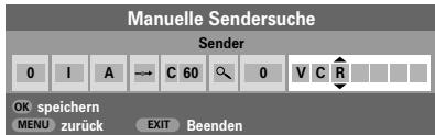 TOSHIBA 27WL56 - Manuelle Sendereinstellung Fortsetzung Überspringen von Programmen - 1
