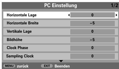 TOSHIBA 27WL56 - Bildposition - 2