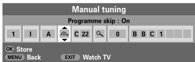 TOSHIBA 27WL56 - Programme skip - 2
