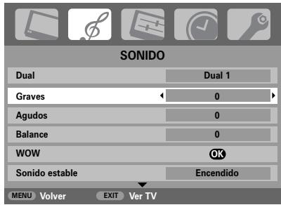 TOSHIBA 32WL56 - Graves, agudos y balance - 1