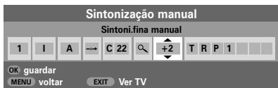 TOSHIBA 32WL56 - Utilizando ∧ ou √, ajuste de modo a obter a melhor imagem e o melhor som. Prima OK e depois EXIT. - 1