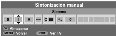 TOSHIBA 32WL56 - Sintonización manual - 3