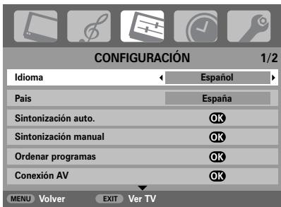 TOSHIBA 32WL56 - Utilización de la Sintonización auto. - 1