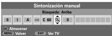 TOSHIBA 32WL56 - Sintonización manual - 4