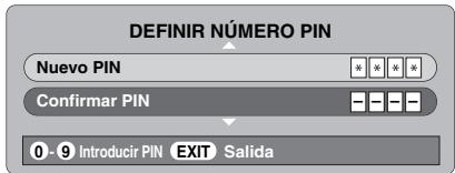 TOSHIBA AV505D - Ajuste del PIN - 3