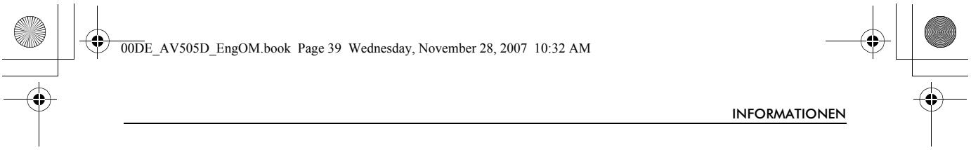 TOSHIBA AV505D - Entsorgung... - 2