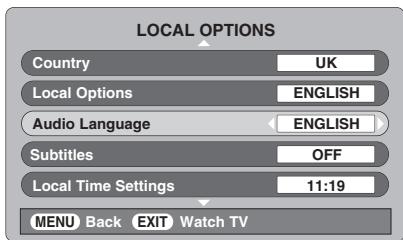TOSHIBA AV505D - Audio languages - 1
