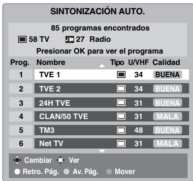 TOSHIBA AV505D - Sintonizacion por primera vez - 7