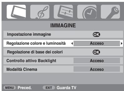 TOSHIBA AV505D - Regolazione colore e luminosità - 1