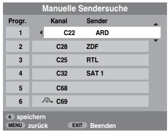 TOSHIBA AV505D - Programmplatzesortieren - 1