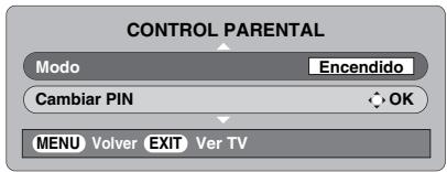 TOSHIBA AV505D - Ajuste del PIN - 2