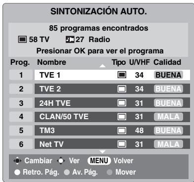 TOSHIBA AV505D - Sintonizacion automática digital - 3