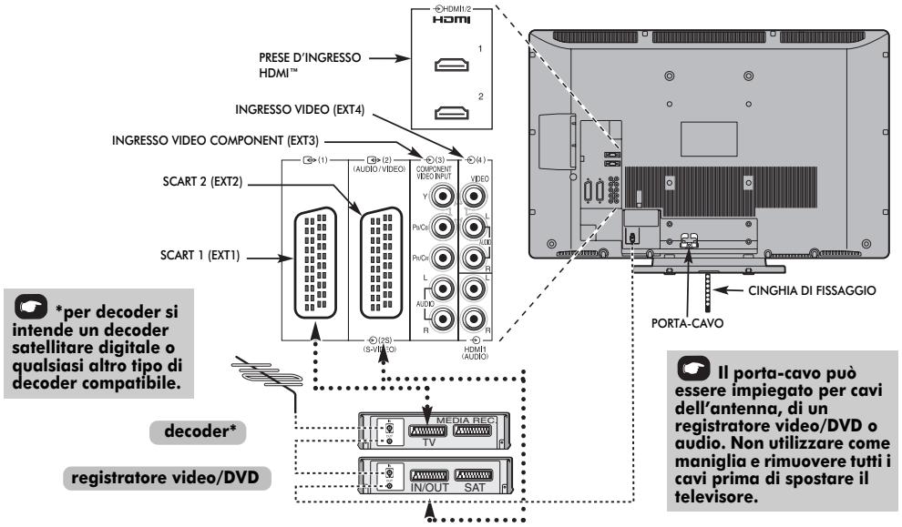 TOSHIBA AV505D - Connessione delle apparecchiature esterne - 1