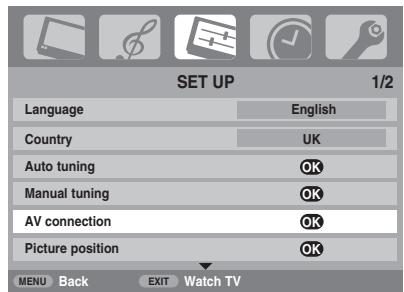 TOSHIBA AV505D - INPUT signal selection - 2