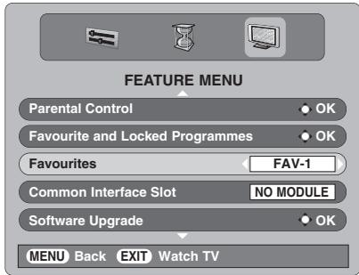 TOSHIBA AV505D - Selecting favourite programmes - 6