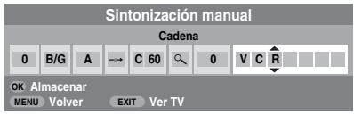 TOSHIBA AV505D - SINTONIZACION DE LA TELEVISION - 1