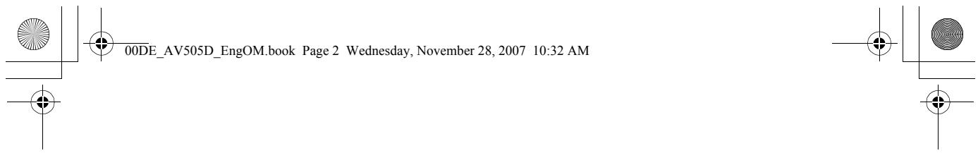 TOSHIBA AV505D - Caractéristiques techniques et accessoires - 5