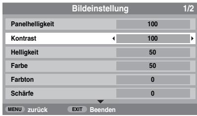 TOSHIBA AV505D - Bildvoreinstellungen - 1
