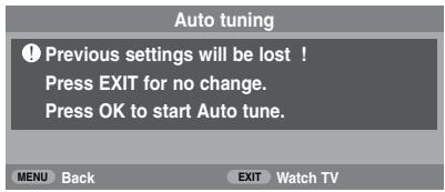 TOSHIBA AV505D - Using Auto tuning - 3