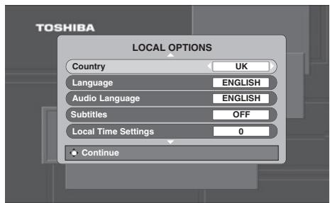 TOSHIBA AV505D - Tuning for the first time - 1