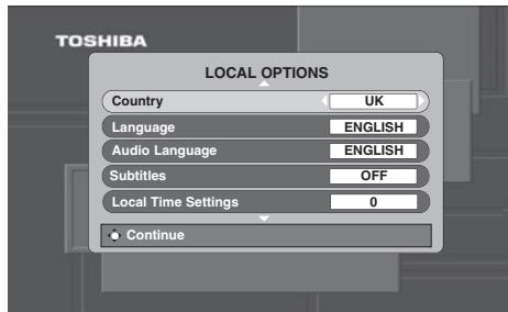 TOSHIBA AV505D - Sintonizacion por primera vez - 2