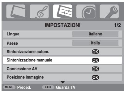 TOSHIBA AV505D - Sintonizzazione manuale - 2