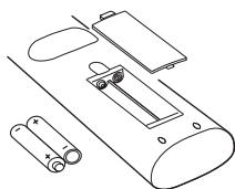 TOSHIBA AV505D - Inserimento delle batterie e distance di funzionamento del telecomando - 1