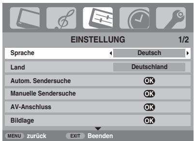 TOSHIBA AV505D - Verwenden der Autom. Sendersuche - 1