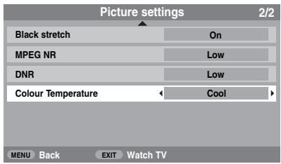 TOSHIBA AV505D - Colour temperature - 2
