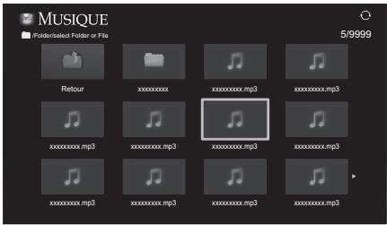 MUSIQUE File selection Folder or File 5/9999 Retour xxxxxxxxx xxxxxxxxx.mp3 xxxxxxxxx.mp3 xxxxxxxxx.mp3 xxxxxxxxx.mp3 xxxxxxxxx.mp3 xxxxxxxxx.mp3 xxxxxxxxx.mp3 xxxxxxxxx.mp3 xxxxxxxxx.mp3 xxxxxxxxx.mp3