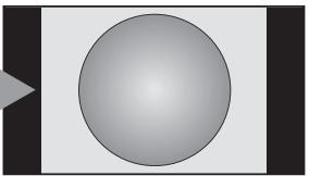 Ce format étire horizontalement et verticalement une image 4:3 pour remplir l'écran. Bien que les proportions correctes soient maintenues au centre de l'écran, des déformations peuvent se produire.