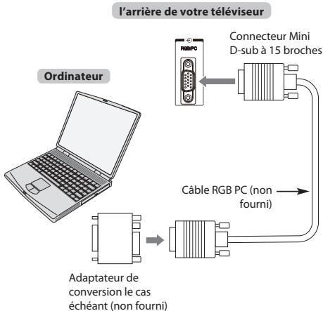 TOSHIBA TL838 - Pour connecter un PC à la prise RGB/PC - 1