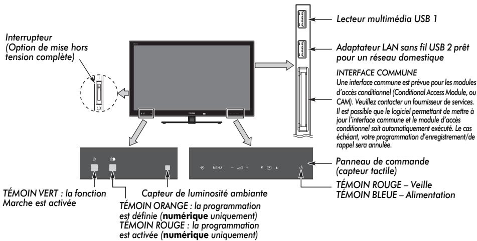 TOSHIBA VL-748 - Commandes et connexions d'entrée - 1