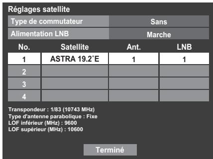 TOSHIBA VL-748 - Pour ajouter un satellite : - 1