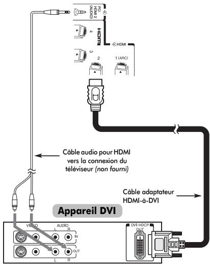 TOSHIBA VL-748 - Connexion d'un appareil DVI - 1